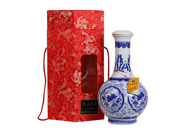 沈阳咸亨黄酒回收珍品咸亨三十年花雕酒青瓷瓶盒装绍兴黄酒2.5L