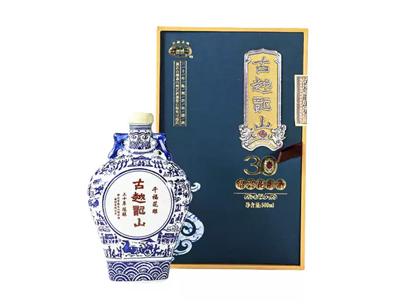 沈阳黄酒回收古越龙山黄酒千福花雕三十年陈酿绍兴花雕酒500ml礼盒装
