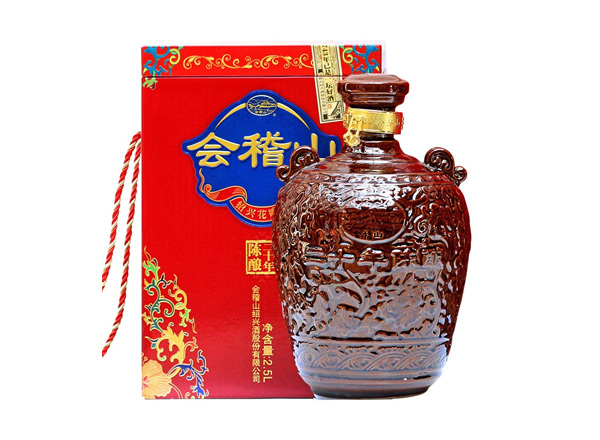 沈阳回收会稽山二十年黄酒陶坛20年陈酿2.5L花雕酒行情价格