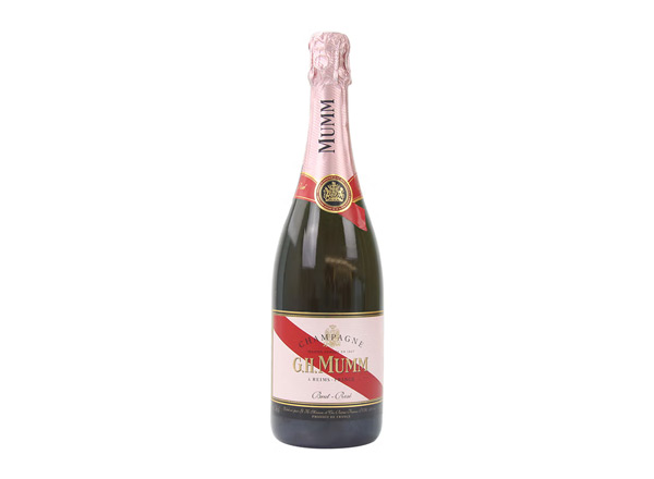 沈阳回收​玛姆红带香槟老款桃红玫瑰粉红玛姆香槟酒G.H. Mumm Brut Rose